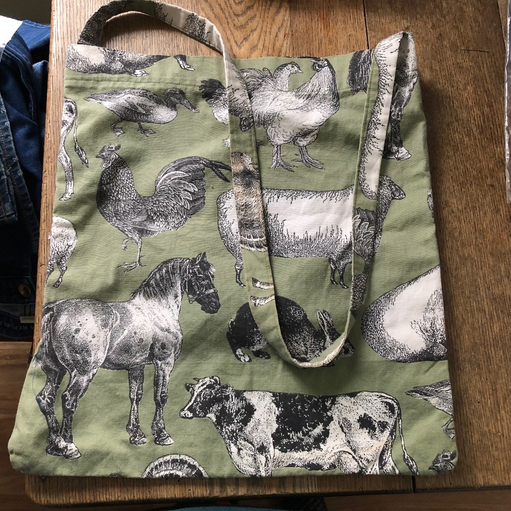 Market Bag Tote Bag Farmyard Animal